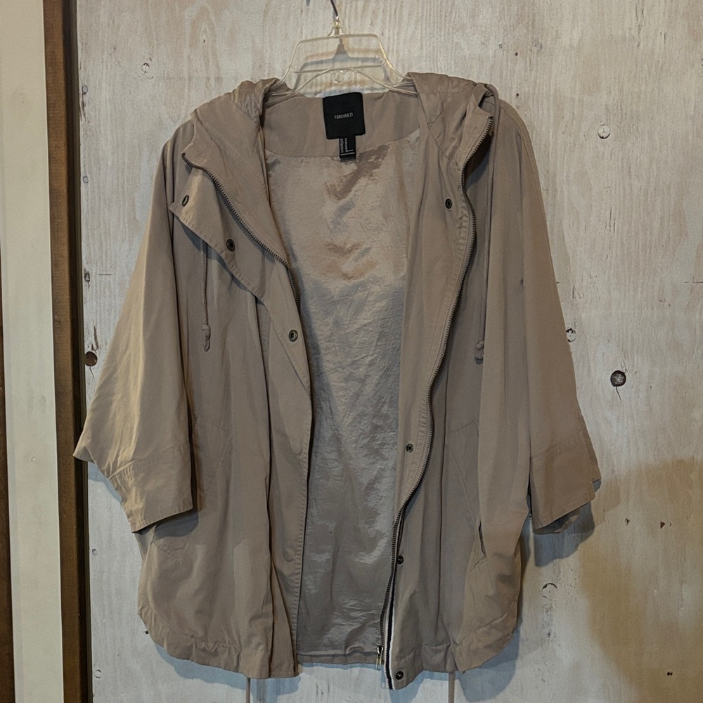 Tan Hooded Jacket